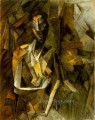 Mujer desnuda sentada 3 1909 cubista Pablo Picasso